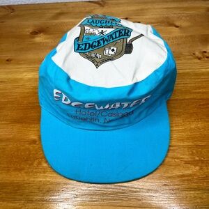 Vintage Edgewater Hotel & Casino Painter Hat Snapback Cap Laughlin Nevada Cotton